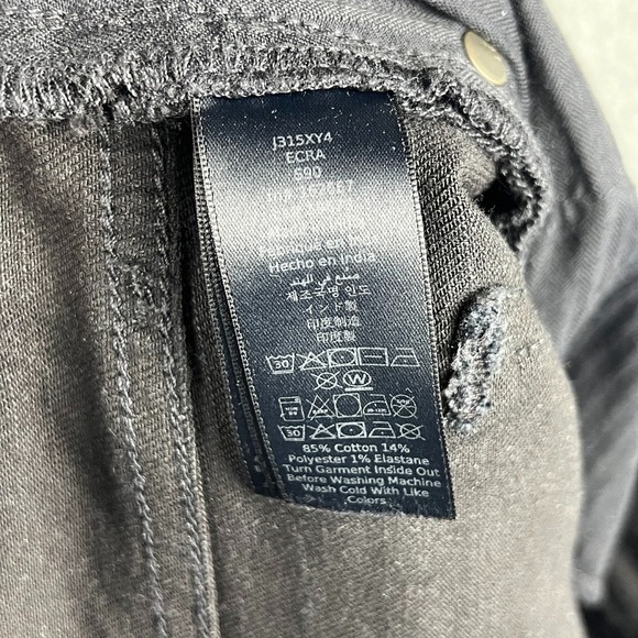 John Varvatos Jeans Mens 34 Black Wight Skinny Fit Stretch Denim Punk Goth - Picture 9 of 11